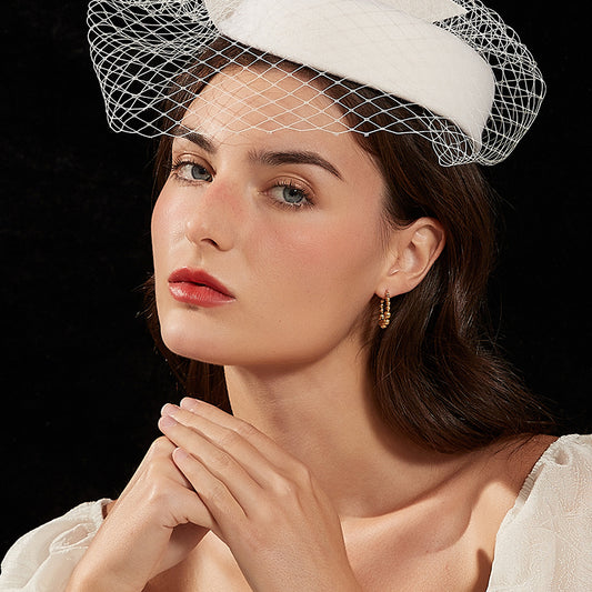 フレンチ金ビーズアーチピアス