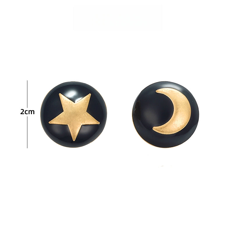 星月非対称ピアス