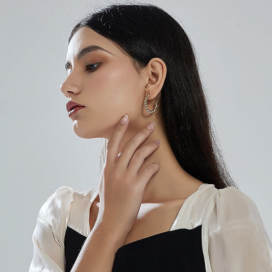 シンプル円環イヤリング