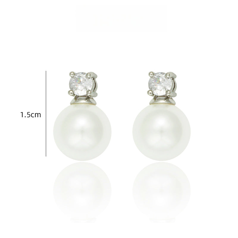 真珠皓石耳夹