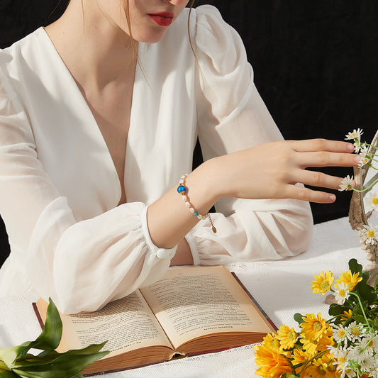 真珠瑠璃ブレスレット