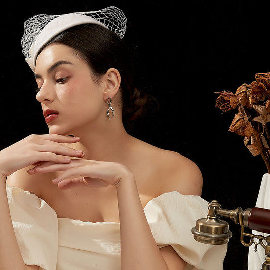 欧米ジオメトリックリンクイヤリング