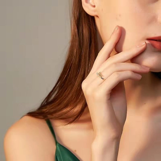 真珠ジルコニアオープンリング