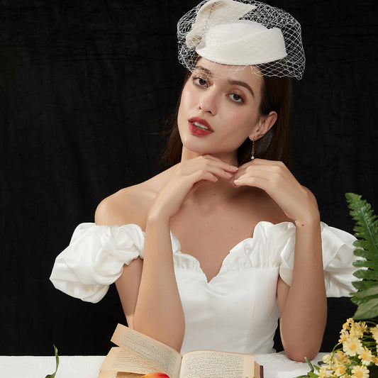 葉フレンチ流蘇ピアス