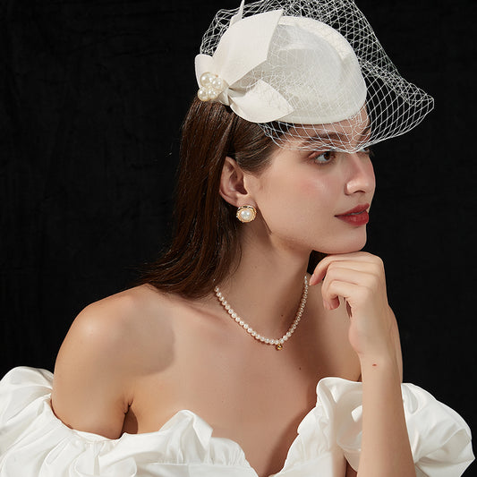 真珠丸フレームピアス