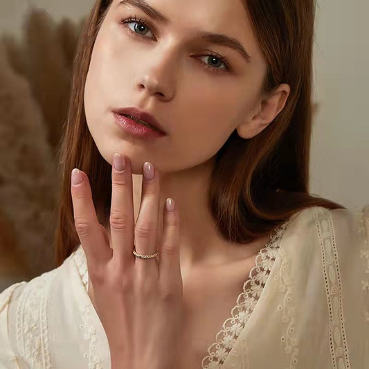 凹凸テクスチャーオープンリング