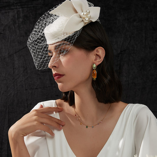 ヴィンテージ瑠璃重ね耳夹