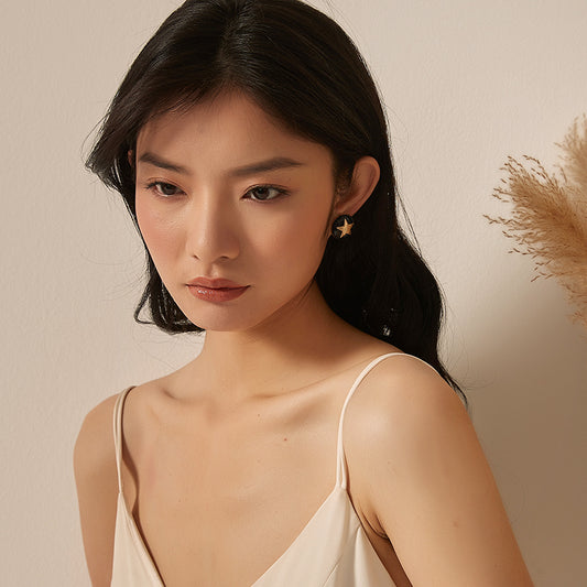 星月非対称ピアス