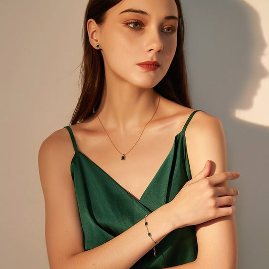 グリーンジルコニアブレスレット