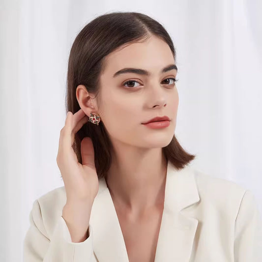 月と太陽非対称耳夹