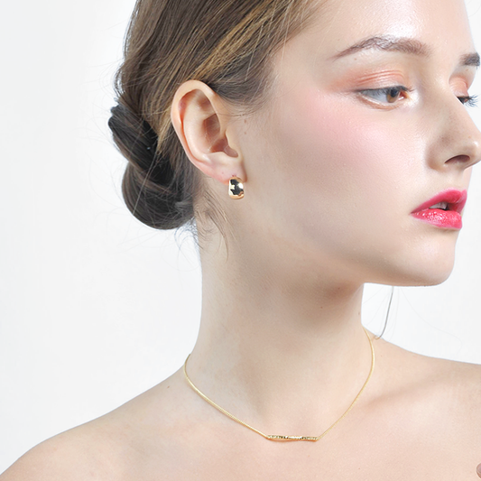 冷淡風韓国 C 形イヤリング