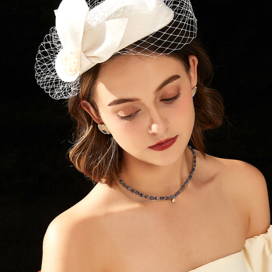 ゴールドクリスタル宮廷風耳夹