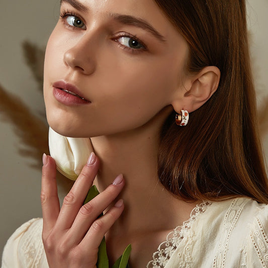 チューリップ C 型ピアス