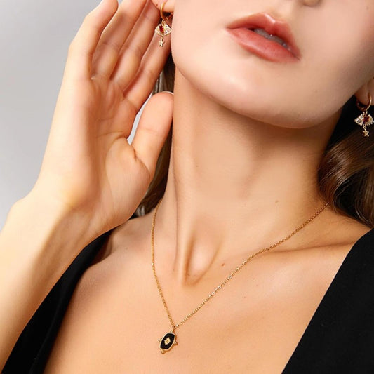 フレンチ幾何ネックレス