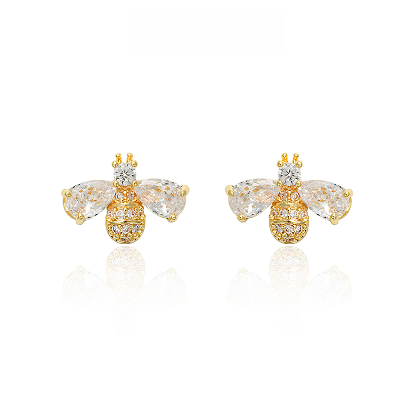 ミツバチジルコニアピアス