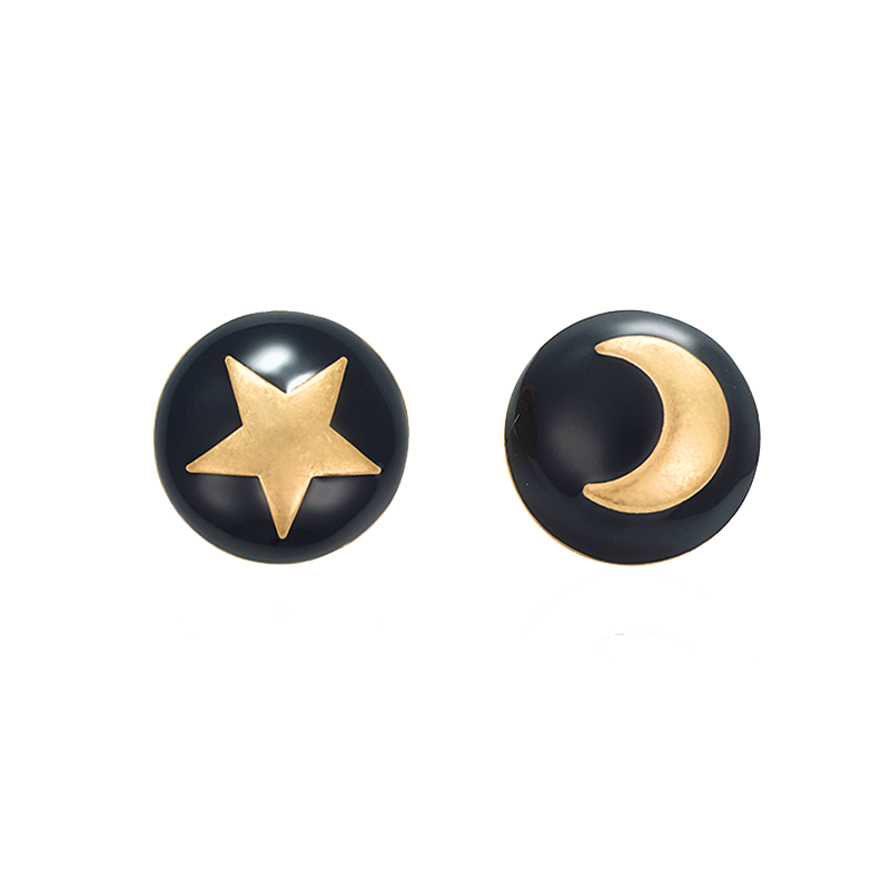 星月非対称ピアス