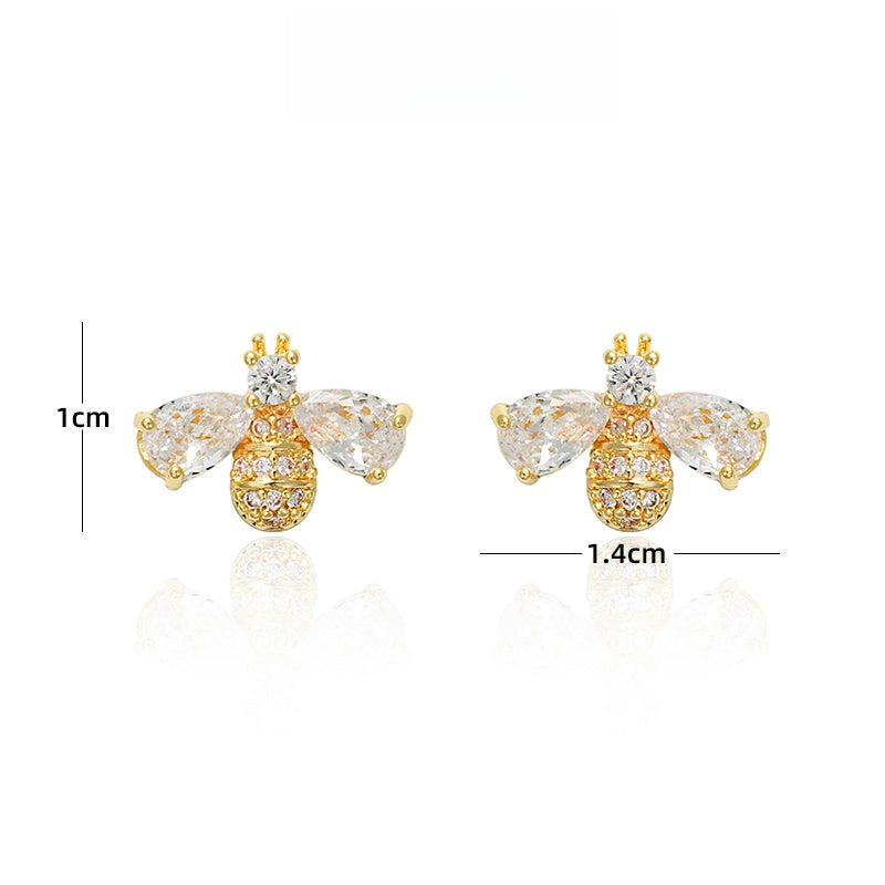 ミツバチジルコニアピアス
