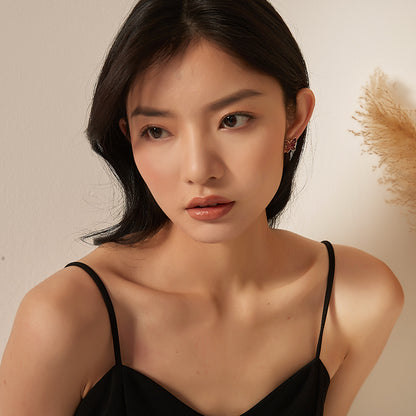 彩釉蝶羽ピアス