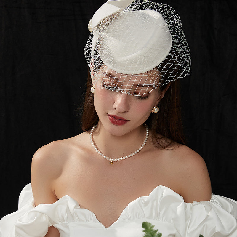 真珠丸フレームピアス